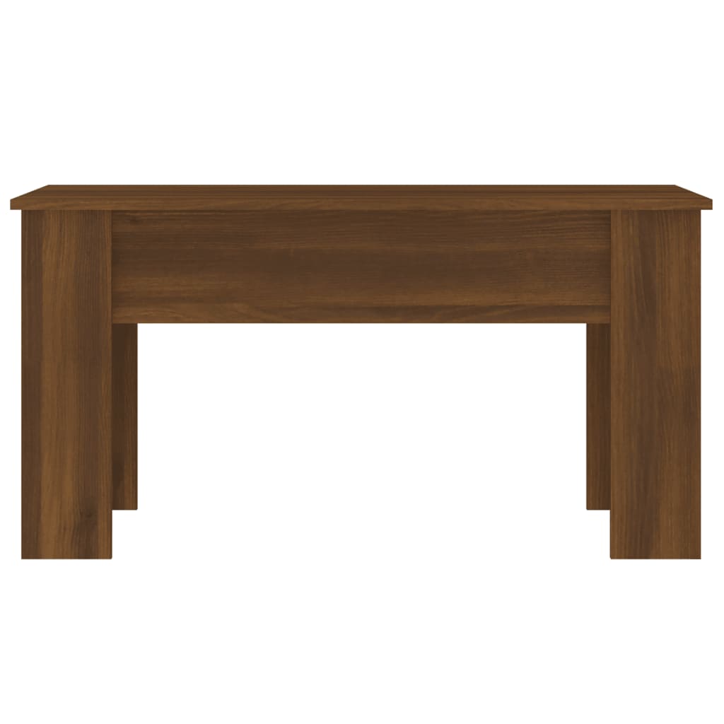 Coffee Table Brown Oak 101x49x52 cm Engineered Wood
