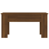 Coffee Table Brown Oak 101x49x52 cm Engineered Wood - Rear View