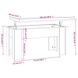 Coffee Table Brown Oak 101x49x52 cm Engineered Wood