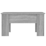 Coffee Table Grey Sonoma 79x49x41 cm Engineered Wood - Side View