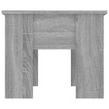 Coffee Table Grey Sonoma 79x49x41 cm Engineered Wood - Top-Down View