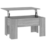 Coffee Table Grey Sonoma 79x49x41 cm Engineered Wood - 45-Degree Angle