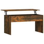 Coffee Table Smoked Oak 102x50.5x52.5 cm Engineered Wood