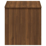 Coffee Table Brown Oak 102x50.5x52.5 cm Engineered Wood - 45-Degree Angle