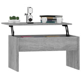 Coffee Table Grey Sonoma 80x50.5x41.5 cm Engineered Wood
