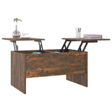 Coffee Table Smoked Oak 80x50x42.5 cm Engineered Wood