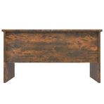 Coffee Table Smoked Oak 80x50x42.5 cm Engineered Wood
