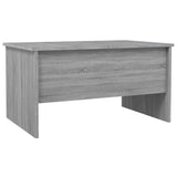 Coffee Table Grey Sonoma 80x50x42.5 cm Engineered Wood - 45-Degree Angle