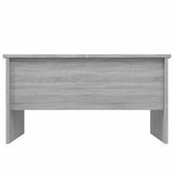 Coffee Table Grey Sonoma 80x50x42.5 cm Engineered Wood - Rear View