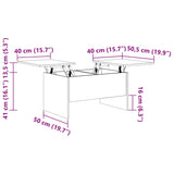 Coffee Table Grey Sonoma 80x50x42.5 cm Engineered Wood - Extra Image