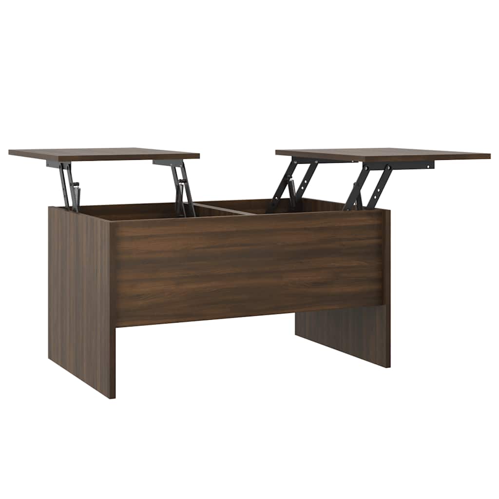 Coffee Table Brown Oak 80x50x42.5 cm Engineered Wood