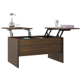Coffee Table Brown Oak 80x50x42.5 cm Engineered Wood