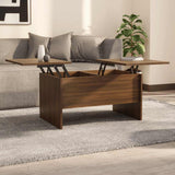 Coffee Table Brown Oak 80x50x42.5 cm Engineered Wood