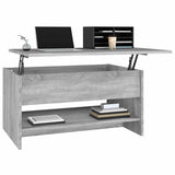 Coffee Table Grey Sonoma 80x50x40 cm Engineered Wood - Top-Down View