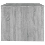 Coffee Table Grey Sonoma 80x50x40 cm Engineered Wood - Close-Up Angle