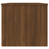 Coffee Table Brown Oak 102x50.5x46.5 cm Engineered Wood - Close-Up Angle