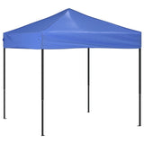 Folding Party Tent Blue 2x2 m - Front View