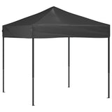 Folding Party Tent Anthracite 2x2 m - Front View