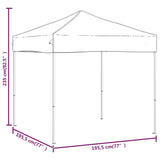 Folding Party Tent White 2x2 m - Low Angle