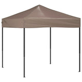 Folding Party Tent Taupe 2x2 m - Front View