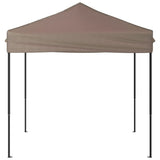 Folding Party Tent Taupe 2x2 m - Side View