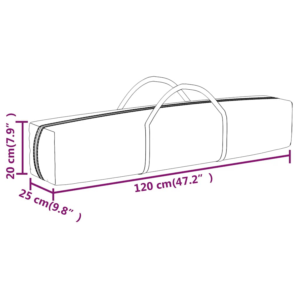 Folding Party Tent with Sidewalls Blue 2x2 m