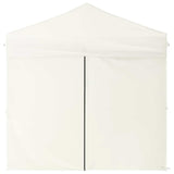 Folding Party Tent with Sidewalls Cream 2x2 m - Top-Down View