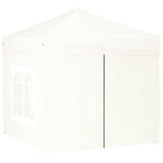 Folding Party Tent with Sidewalls White 2x2 m