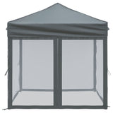 Folding Party Tent with Sidewalls Anthracite 2x2 m - Top-Down View