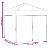 Folding Party Tent with Sidewalls Anthracite 2x2 m - Extra Image