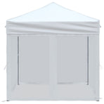Folding Party Tent with Sidewalls White 2x2 m