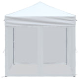 Folding Party Tent with Sidewalls White 2x2 m - Top-Down View