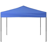Folding Party Tent Blue 3x3 m - Side View