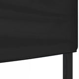 Folding Party Tent Black 3x3 m - Top-Down View