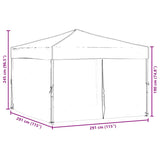 Folding Party Tent with Sidewalls Blue 3x3 m - Extra Image