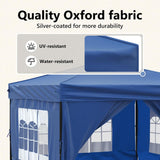 Folding Party Tent with Sidewalls Blue 3x3 m - Extra Image