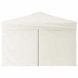 Folding Party Tent with Sidewalls Cream 3x3 m - Top-Down View