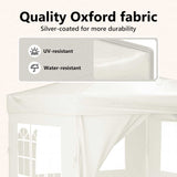 Folding Party Tent with Sidewalls Cream 3x3 m - Extra Image