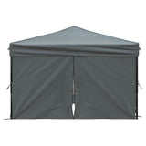 Folding Party Tent with Sidewalls Anthracite 3x3 m - Top-Down View