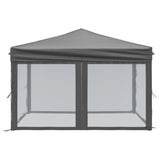 Folding Party Tent with Sidewalls Anthracite 3x3 m - Top-Down View