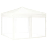 Folding Party Tent with Sidewalls White 3x3 m