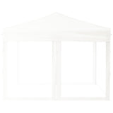 Folding Party Tent with Sidewalls White 3x3 m - Top-Down View