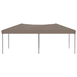 Folding Party Tent Taupe 3x6 m - Side View