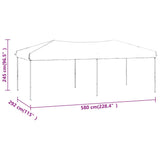 Folding Party Tent Taupe 3x6 m - Extra Image