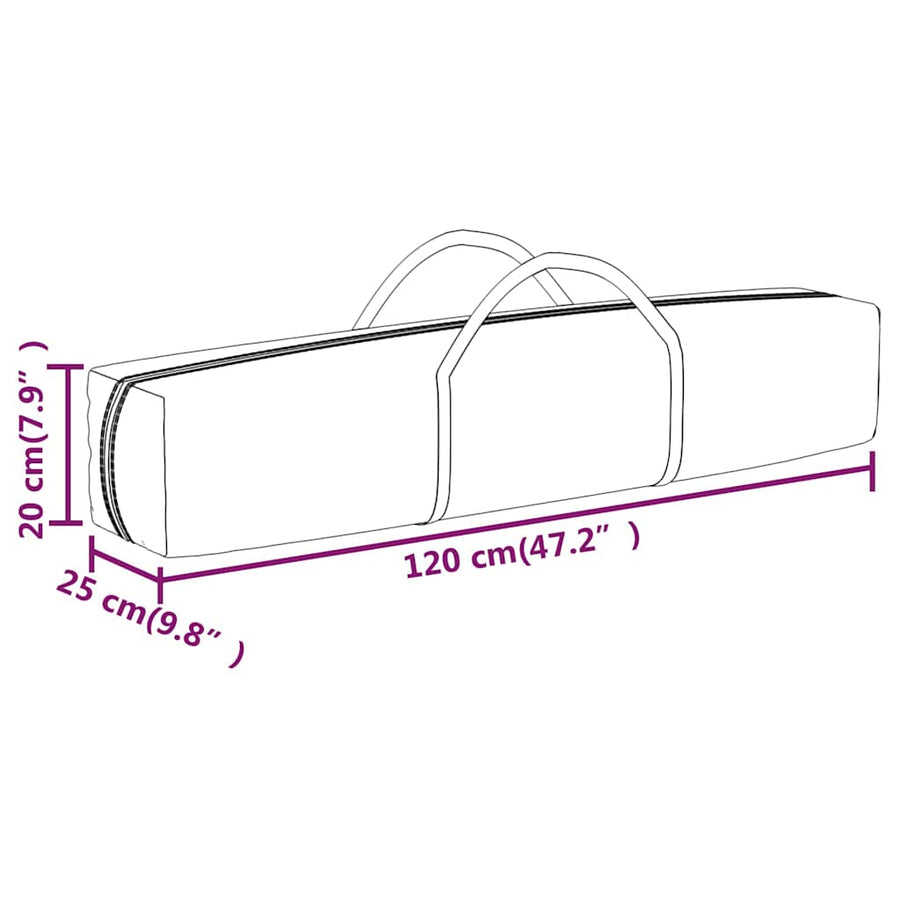 Folding Party Tent with Sidewalls Cream 3x6 m