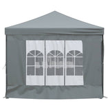Folding Party Tent with Sidewalls Anthracite 3x6 m - Top-Down View