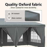Folding Party Tent with Sidewalls Anthracite 3x6 m - Extra Image