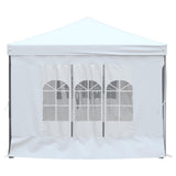 Folding Party Tent with Sidewalls White 3x6 m - Top-Down View