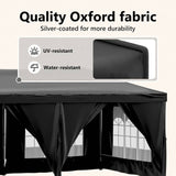 Folding Party Tent with Sidewalls Black 3x6 m - Extra Image