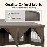 Folding Party Tent with Sidewalls Taupe 3x6 m - Extra Image